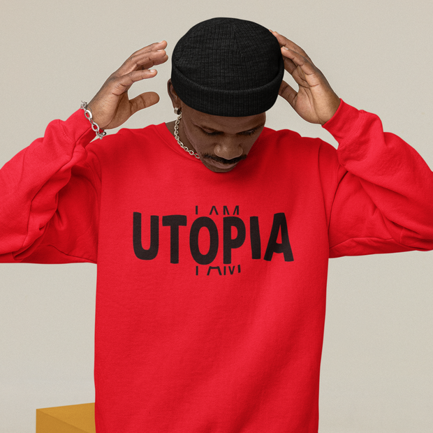 SIGNATURE COLLECTION CREWNECK | RED | BLACK GRAPHIC