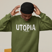 SIGNATURE COLLECTION CREWNECK | OLIVE | WHITE GRAPHIC