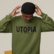 SIGNATURE COLLECTION CREWNECK | OLIVE | BLACK GRAPHIC